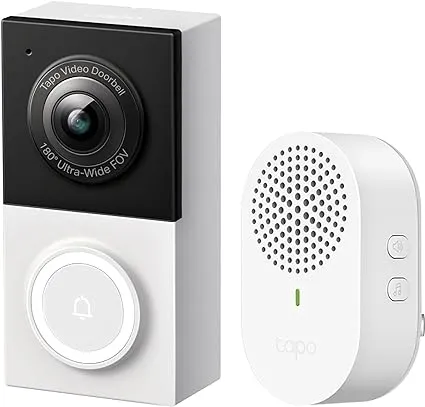 Smart Video Doorbell Camera Wired, 2K 5MP, Color Night Vision, 180° Ultra-Wid...