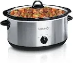 Crock-Pot 7 Quart Oval Manual Slow Cooker, Stainless Steel (SCV700-S-BR)