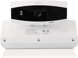 Remo+ DoorCam 3 1080p Full HD Wi-Fi Smart Over-the-Door Security Camera (White)