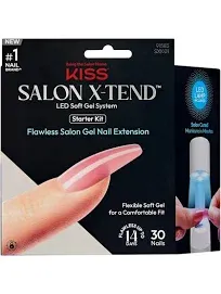 Kiss Salon X-tend LED Soft Gel System Nail Kit - Tone