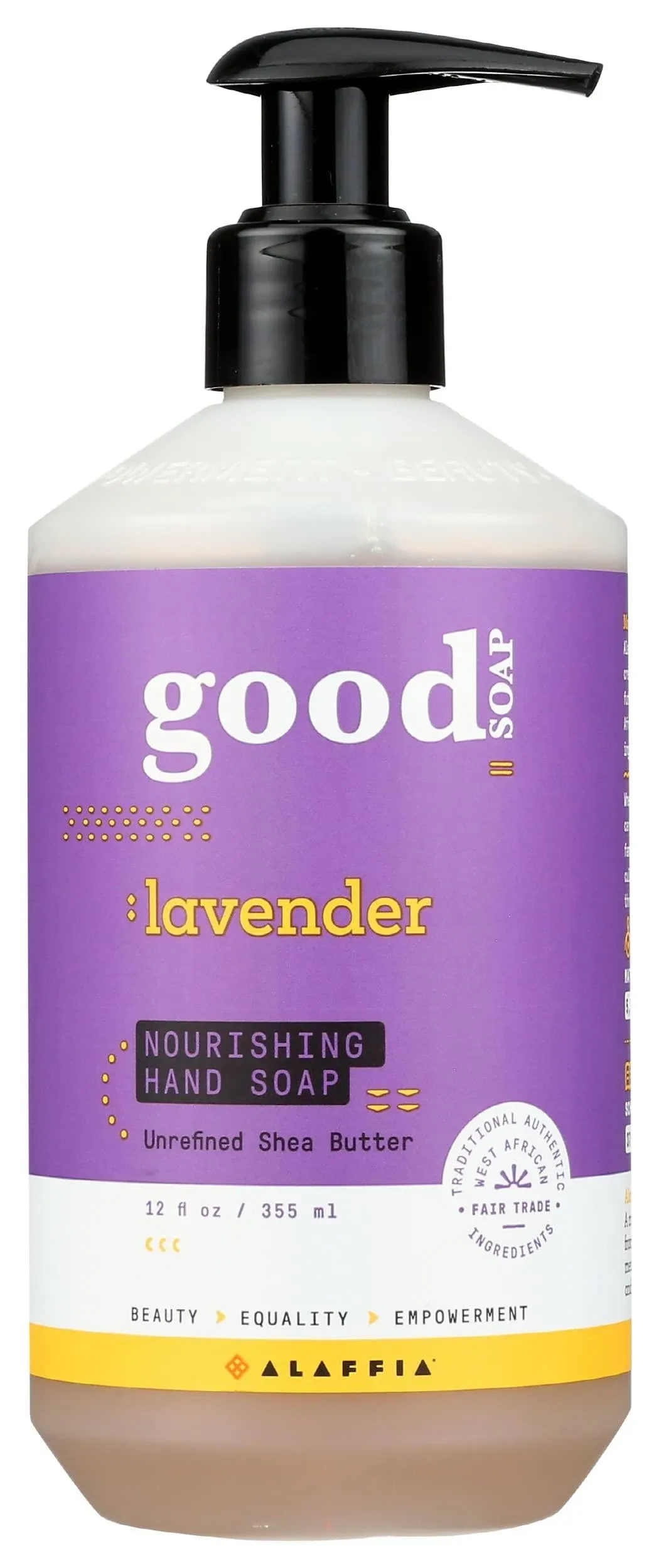 Alaffia Good Soap Lavender Hand Soap 12 fl. oz.