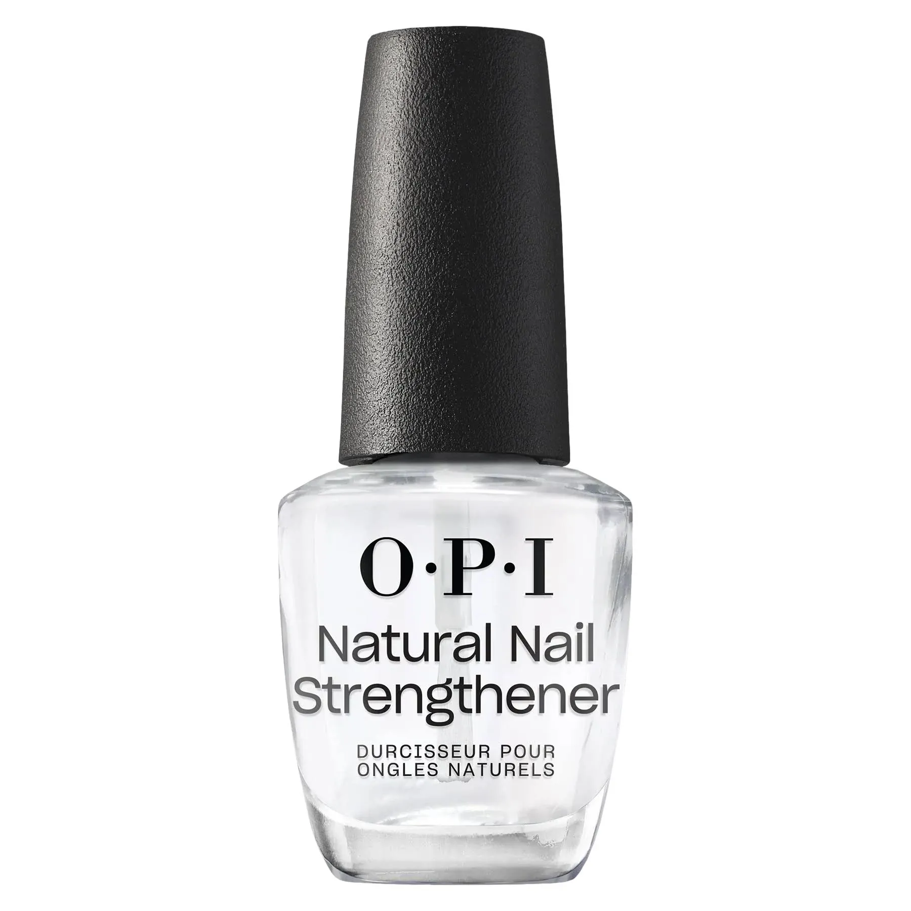 OPI Natural Nail Strengthener, Vegan Formula, Infused with Vitamin A & E, Helps Prevent Discoloration, Strengthens Nails, Clear, 0.5 fl oz