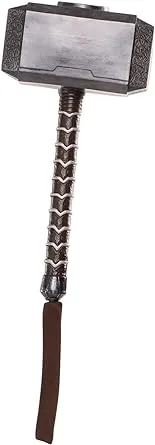 Rubie's unisex adults Rubie's Marvel: Avengers Endgame Mjolnir Hammer Accessory, One Size Costume Accessories, Color as Shown, One Size US