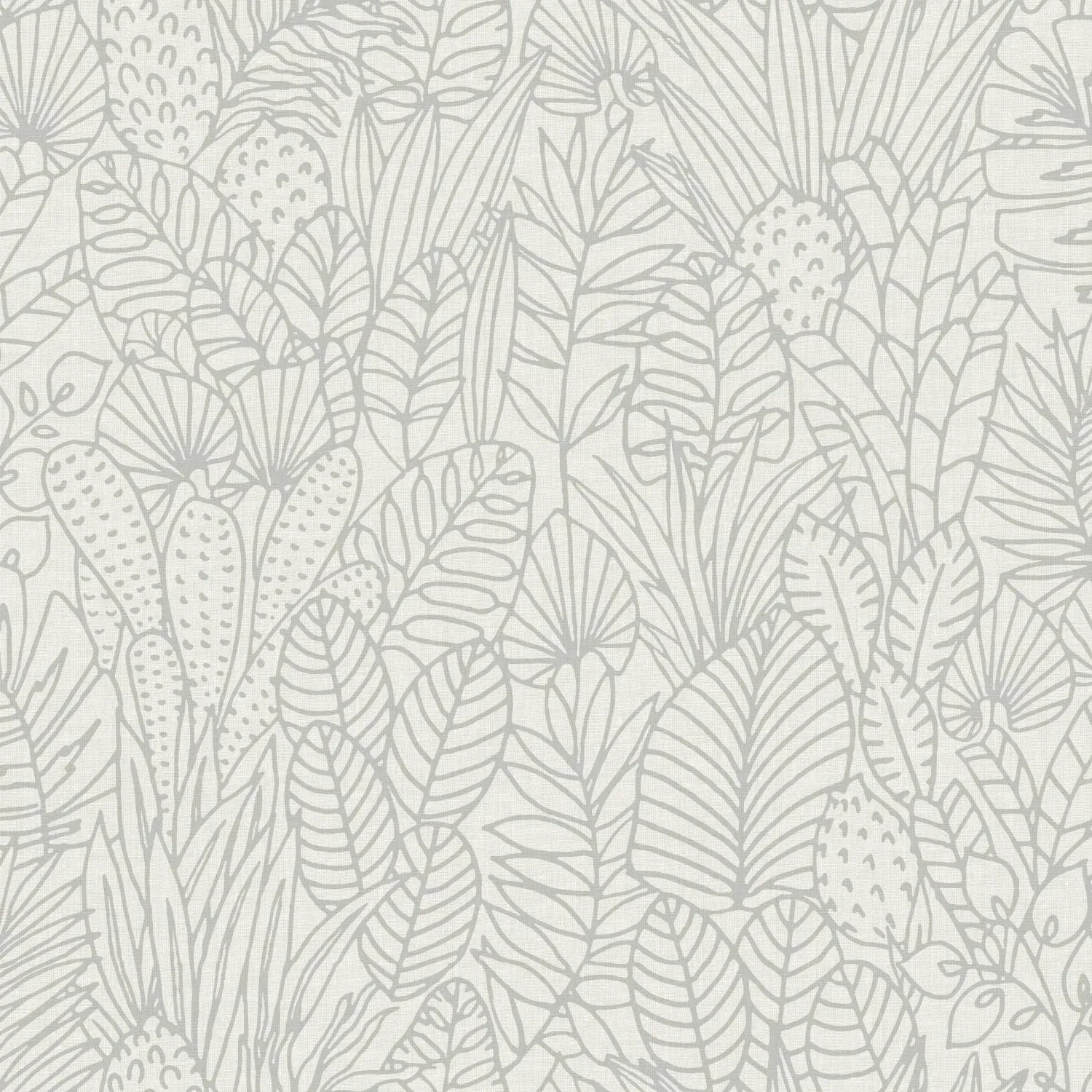 RoomMates Tropical Leaves Sketch Peel & Stick Wallpaper Beige