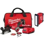 Milwaukee 2522-21XC-2367-20 M12 Fuel 12V 3 in. Lithium-Ion Brushless Cordless Cut Off Saw Kit with M12 Rover Service Light