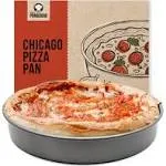 Chef Pomodoro 12-Inch Non-Stick Deep Dish Pizza Pan for Oven