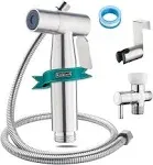 Handheld Bidet Sprayer Attachment for Toilet - Stainless Steel, Adjustable Jet S