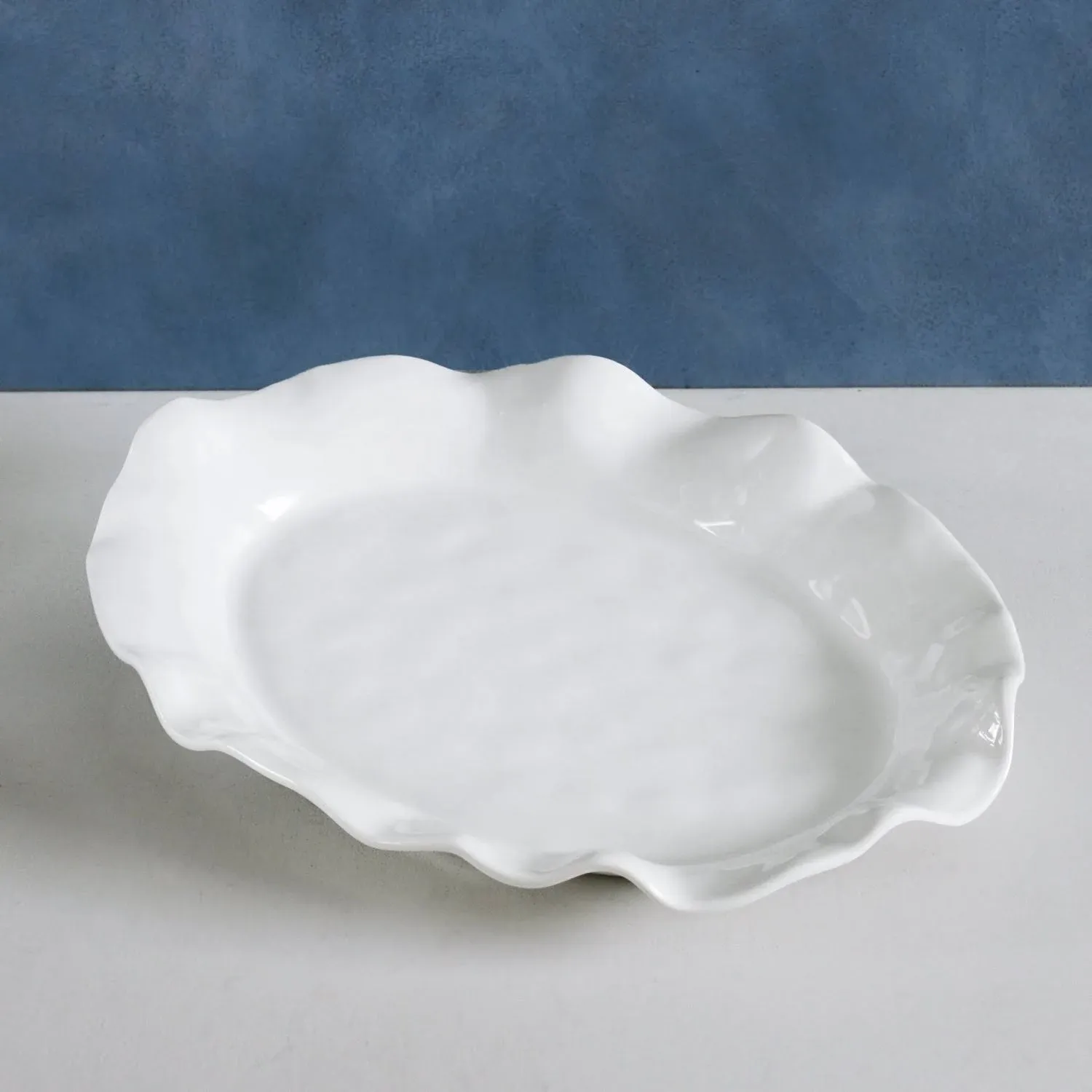 Beatriz Ball VIDA Havana Melamine White Oval Platter