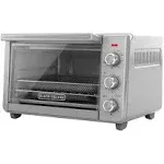 BLACK+DECKER 6-Slice Crisp 'N Bake Air Fry Toaster Oven, TO3217SS