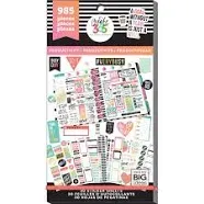 Happy Planner Productivity Theme Sticker Book 985 Pieces Create 365 NEW Goal