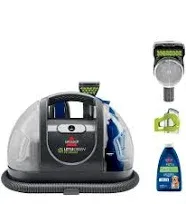 Bissell Little Green Pet Deluxe Portable Carpet Cleaner and Car/Auto Detailer, 3353, Gray/Blue