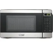 Commercial Chef Chm770ss Countertop Microwave Oven, 0.7 Cubic Feet, Stainless Steel