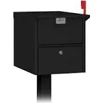 Mailbox Heavy Duty New Aluminum Post Mount Roadside Letter Box Large Locking