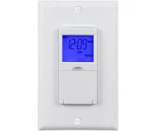 7 Day Programmable In-Wall Timer Switch