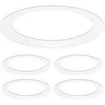 Luxrite Goof Trim Ring for 5/6 inch Ceiling Lights Outer Diameter 8-in Inner Diameter 6.14-in Metal 4-Pack in White | LR41023-4PK