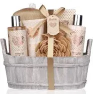 Lovestee Spa Gift Basket Bath and Body Set Vanilla Fragrance