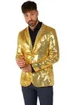 Suitmeister Men's Sequins Gold - Blazer, Medium