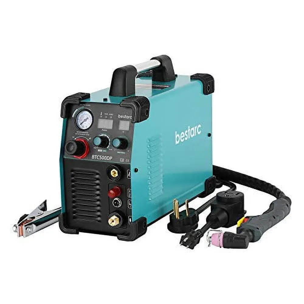 bestarc Plasma Cutter, Pilot Arc BTC500DP 2nd Generation 50Amps Dual Voltage 110/220V Plasma Cutting Machine (BTC500DP 110/220)