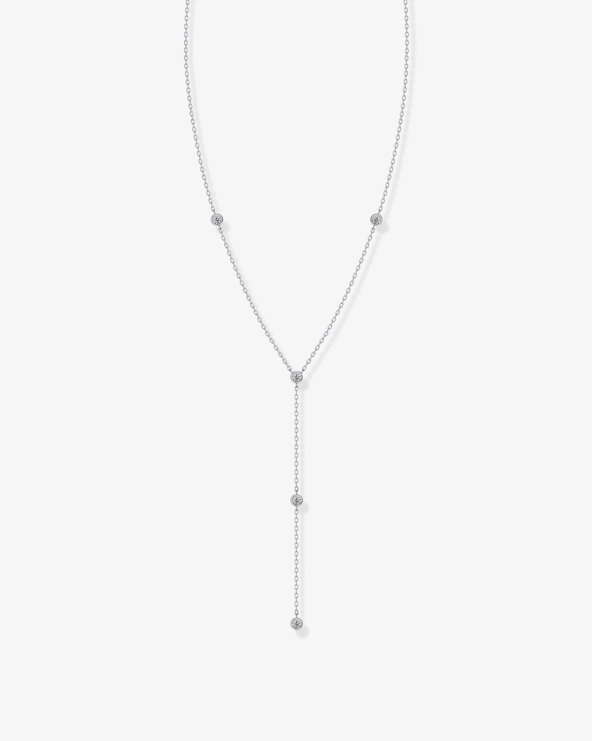 PAVOI Women's Lariat Station Necklace