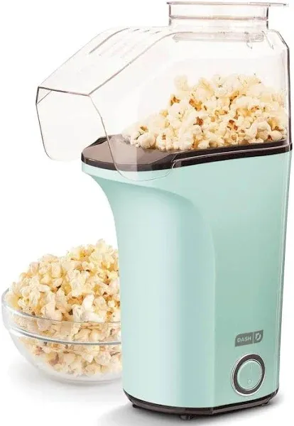 Homemade Popcorn Popper Maker with Measuring Cup Teal Makes 16 Cups 