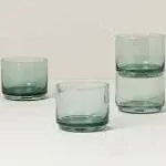 Lenox Tuscany Classics Set of 4 Green Short Stackable Glasses