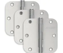 Schlage Three Plain Bearing 5/8" Radius Corner Mortise Hinges