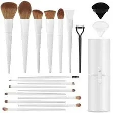 Professional 20PCs Makeup Brush Set LUXBRU with Foundation Eyebrow Blending Concealer Blush Eyeshadow Contour Powder Brush