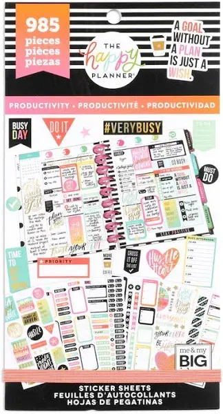 Happy Planner Sticker Value Pack - Productivity Classic