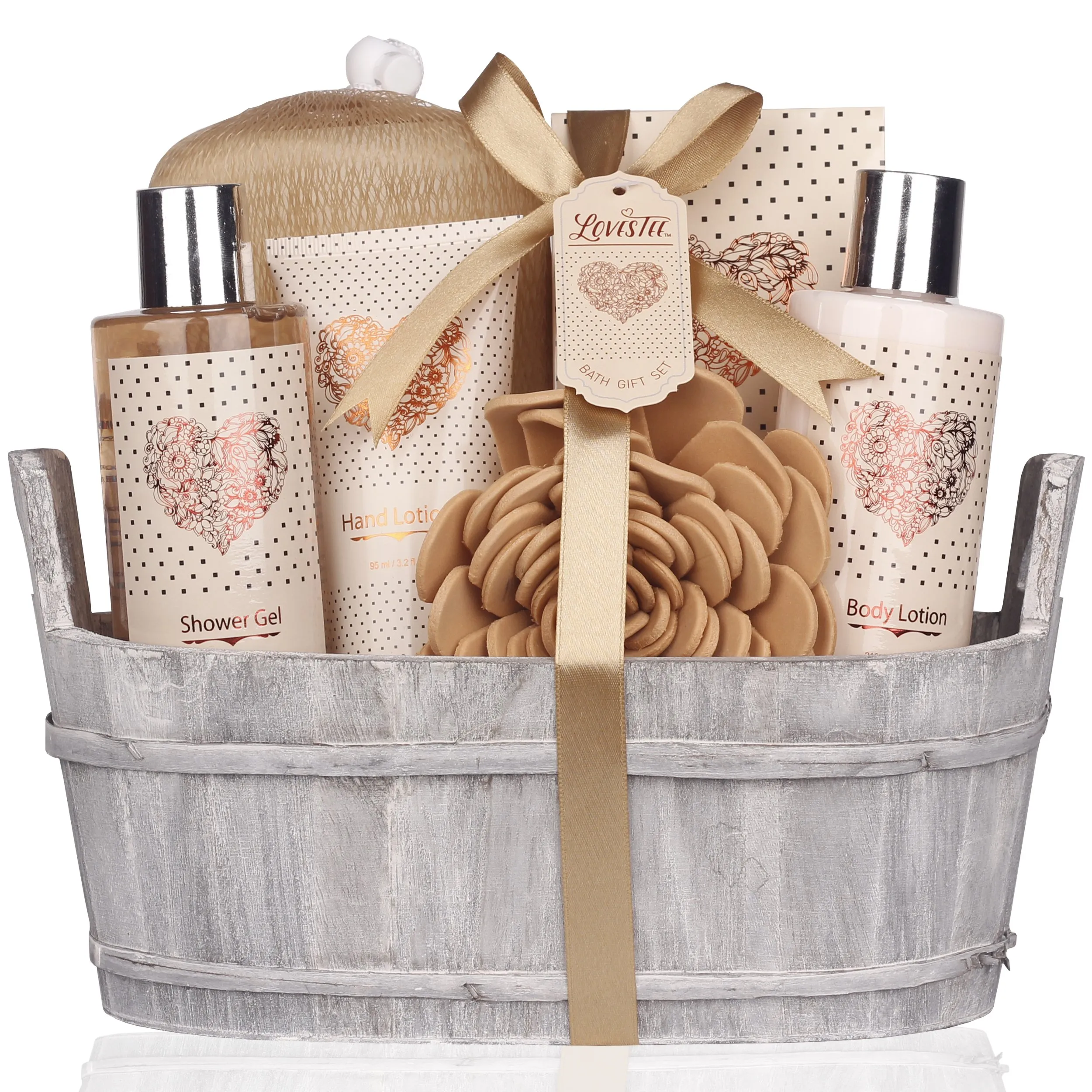 Spa Gift Basket – Bath and Body Set with Vanilla Fragrance by - Gift Basket I...