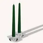 Hyoola 12 Pack Tall Taper Candles - 10 Inch Hunter Green Dripless, Unscented ...