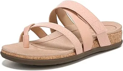 Vionic Women's Copal Anelle Slide Sandal- Supportive Strappy Slides That Includes an Orthotic Insole and Cushioned Outsole for Arch Support,Sizes 5-12