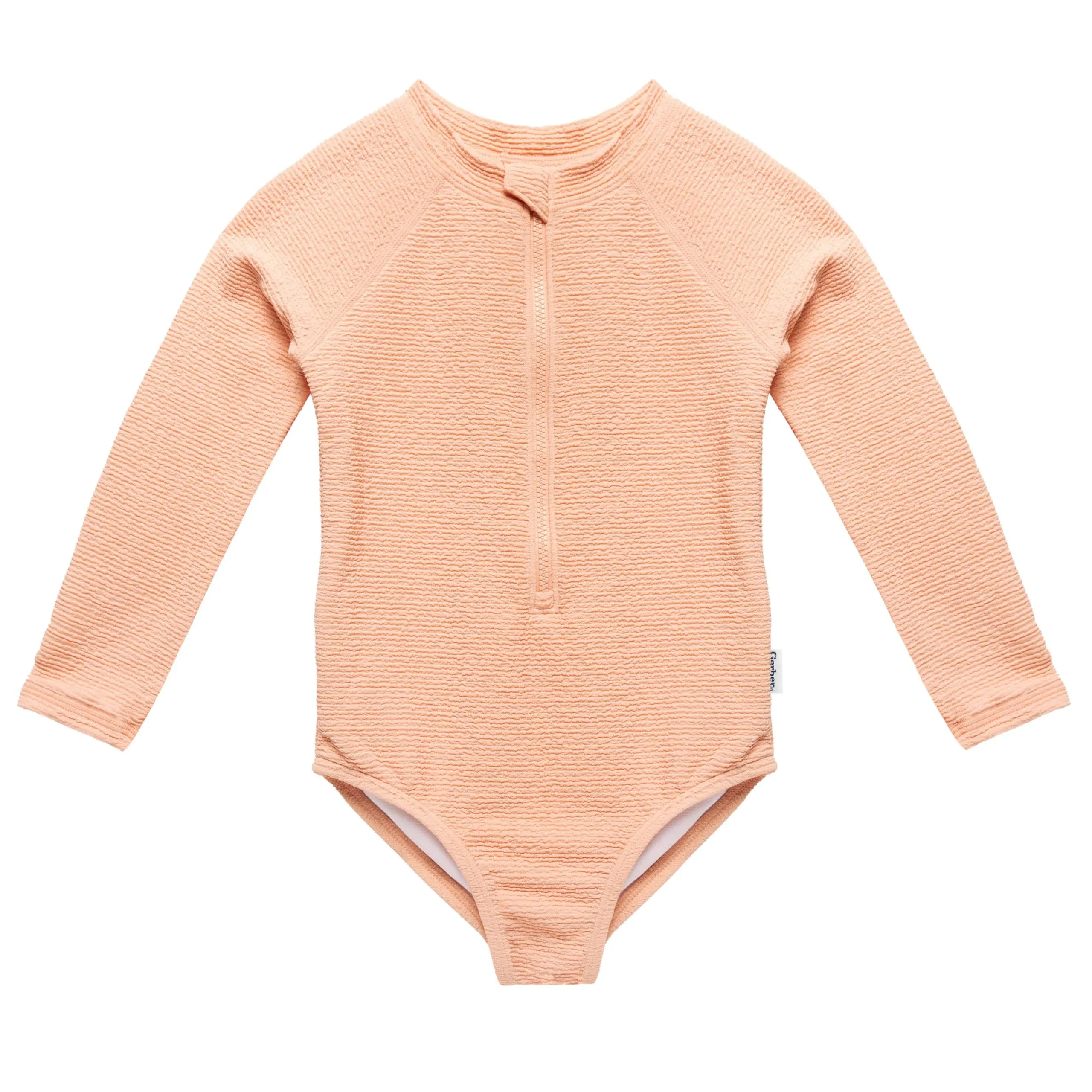 Gerber Toddler Girls' Rashguard Swimsuit - Peach - 2T