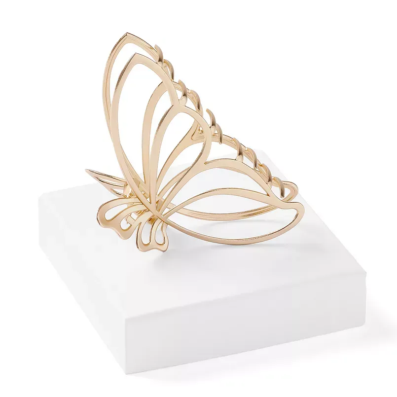 The Hair Edit Gilded Wing Butterfly Claw Hair Clip, Yellow