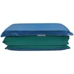 KinderMat 2 inch Thick - 2"H x 19"W x 44" D, Blue/Teal, Great for Home Schooling and Daycare, Childrens Nap Mat