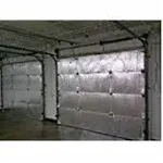 White Reflective Foam Core 2 Car Garage Door Insulation Kit 16FT x 8FT R Value 