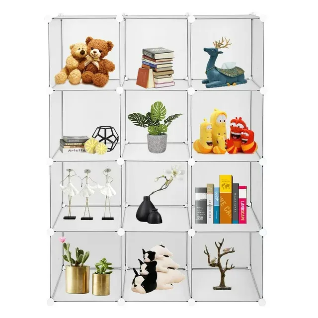 Ktaxon 12-Cube Book Shelf Storage Shelves Closet Organizer