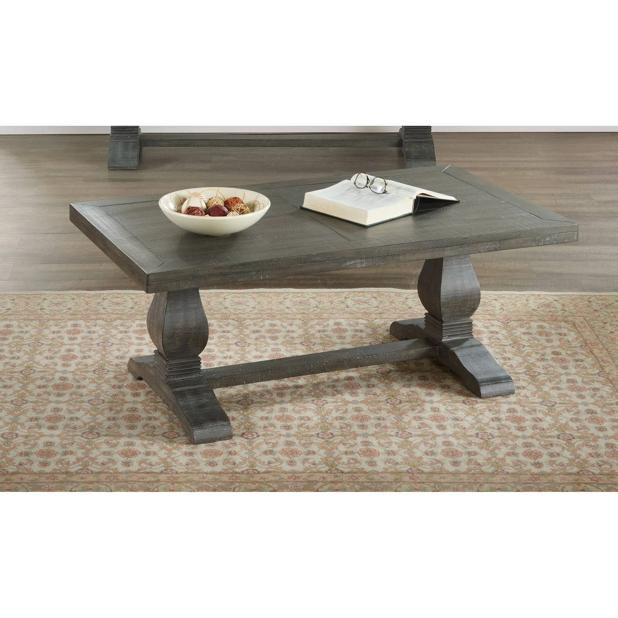 Martin Svensson Home Napa Pedestal Coffee Table, Grey