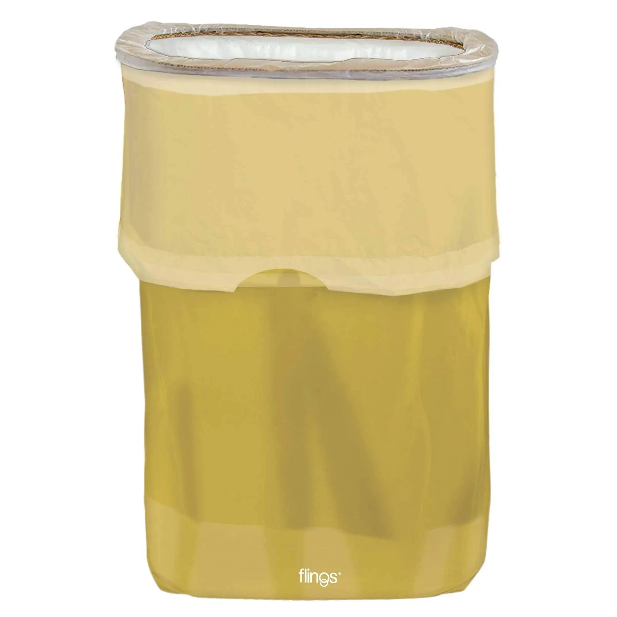 Gold Pop-Up Trash Bin