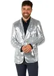 SUITMEISTER Sequins Christmas Blazer for Men - Slim Fit - Shiny New Years Party 