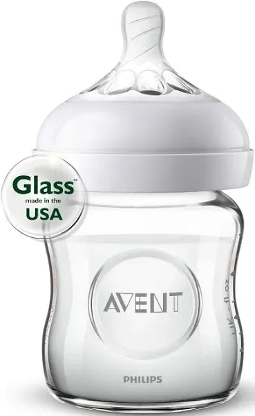 Philips Avent 3pk Glass Natural Baby Bottle with Natural Response Nipple -