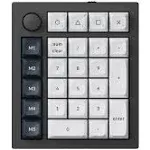 Keychron Q0 Max Wireless Custom Mechanical Numpad, 2.4 GHz/Bluetooth 5.1/Wired QMK Number Pad, RGB Hot-Swappable with Gateron Red Switch for Laptop Mac Windows Linux - White