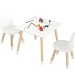 VEVOR Kids Table and 2 Chairs Set, Toddler Table and Chair Set, Children Multi-Activity Table for Art, Craft, Reading, Learning