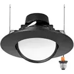 Maxxima 5 in. and 6 in. Adjustable Recessed LED Gimbal Downlight