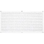 Pegboard 16in x 32in Horizontal White Metal Pegboard Tool Board Panel