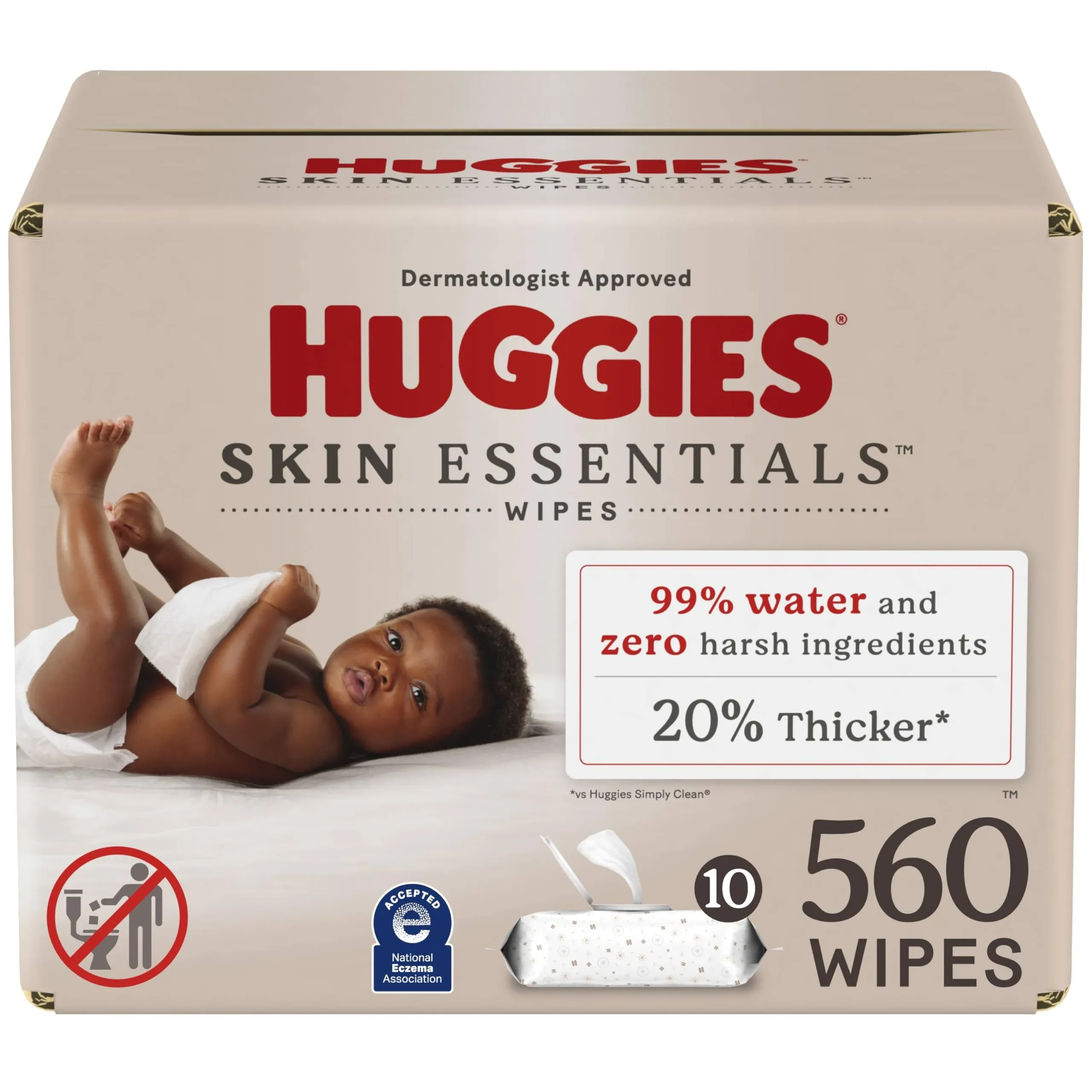 Huggies Skin Essentials Baby Wipes (560 ct)