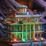 Department 56 6007644RP Disney Parks Halloween Disneyland Haunted Mansion, Resin