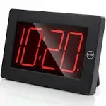 Digital Alarm ClockLarge LED Display Wall Clock3 Levels Adjustable Brightness...