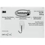 3M Command Clear Hooks and Strips Small 40 Hooks and 48 Strips/Pack