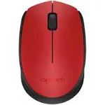 Logitech M170 Wireless Mouse - Red