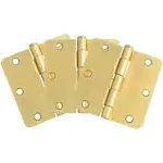 Design House 181347 10-Pack Hinge 3.5", Satin Brass